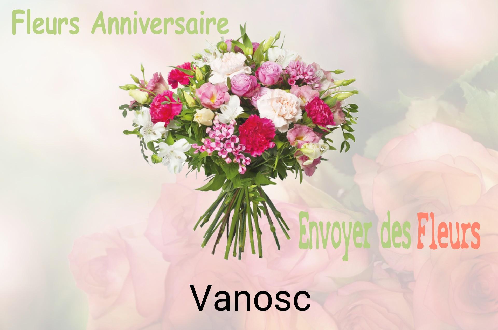 Bouquet de fleurs d’anniversaire livré à Vanosc